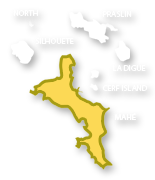 Seychellen Map