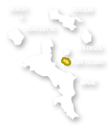 Lage von Cerf Island