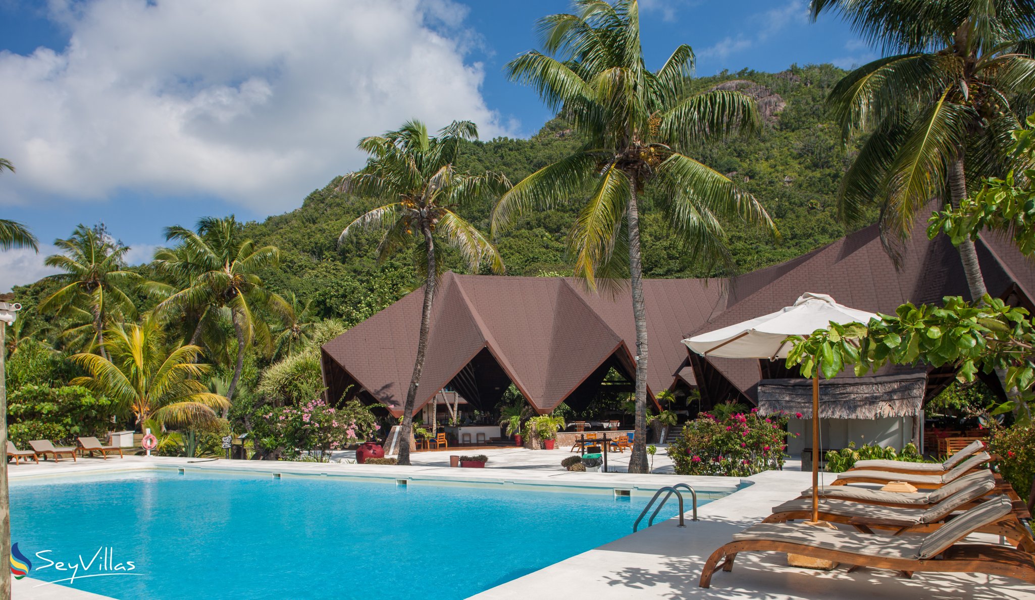 Hotel "New Emerald Cove" auf Praslin (Seychellen)