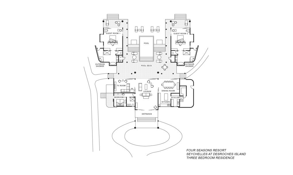 Four Seasons Resort Desroches Island - 3-Schlafzimmer Residenz-Villa