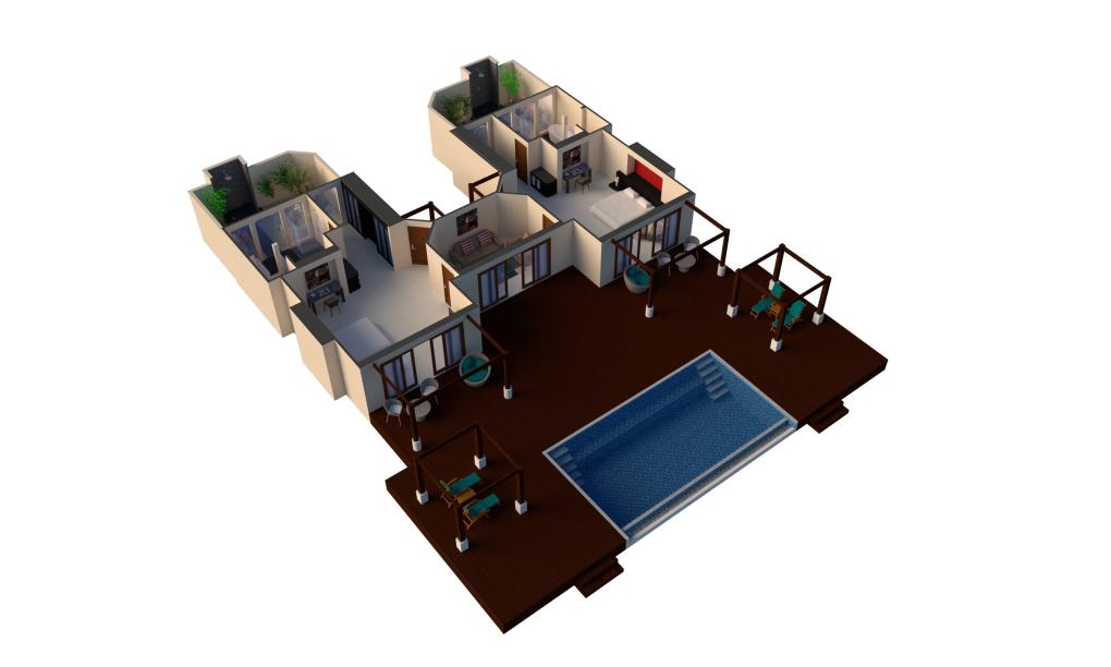 Labriz Silhouette Seychelles - Two Bedroom Garden Oasis Family Pool Villa