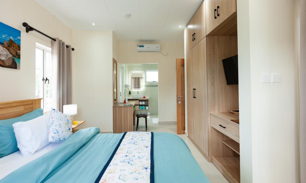La Digue Coral Self Catering Apartments - Meerblick Appartement
