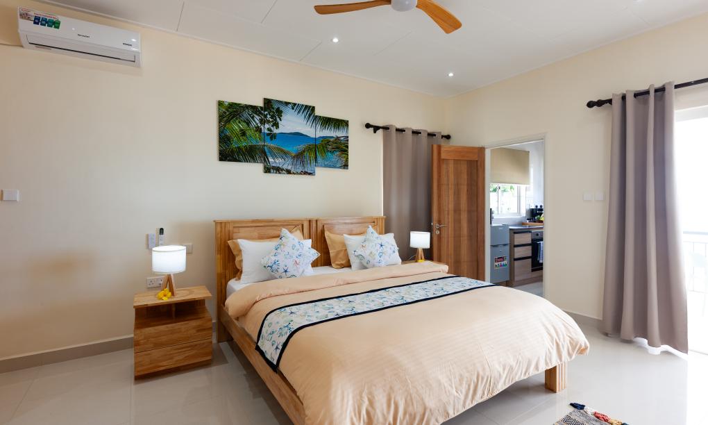 La Digue Coral Self Catering Apartments - Meerblick Appartement