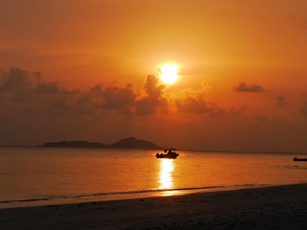 Sonnenuntergang am Grand Anse