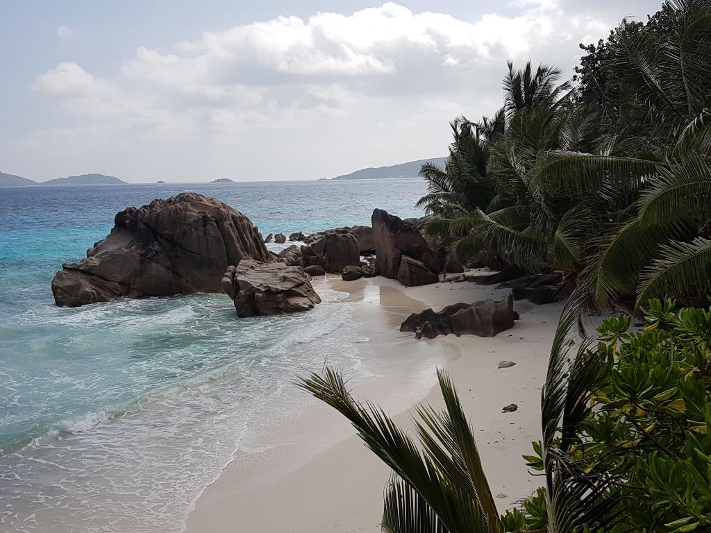Strand auf La Digue
