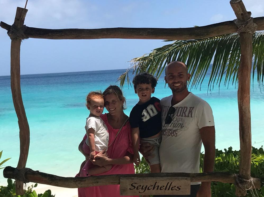 Famiglia felice alle Seychelles!