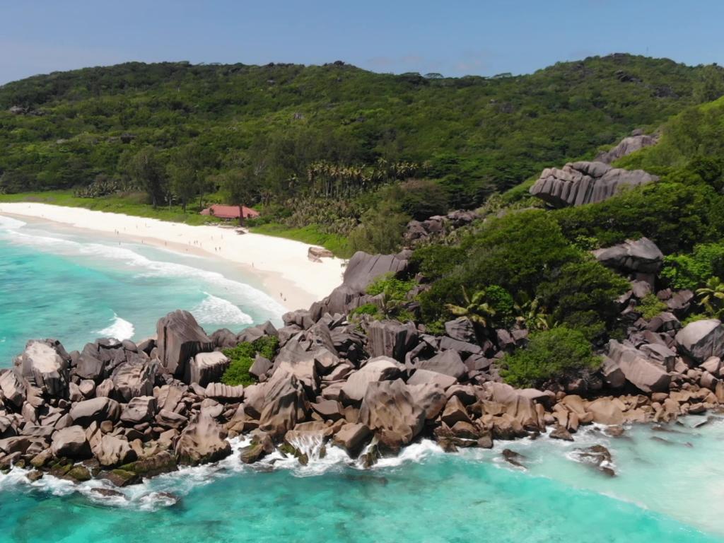 Die Grand Anse von oben