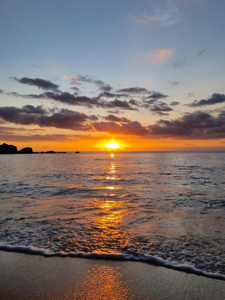 Sonnenuntergang am Bliss Hotel