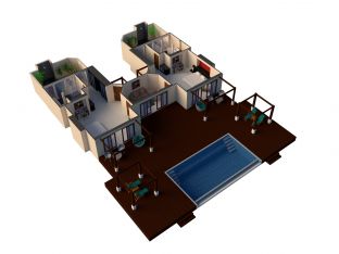 Two Bedroom Garden Oasis Family Pool Villa